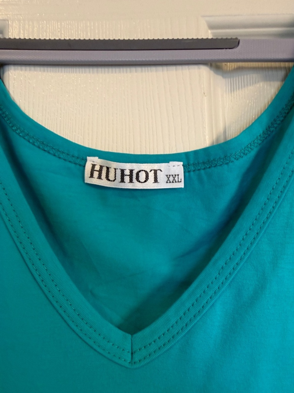 Sleeveless V-Neck Midi Dress in Teal - Picture 2 of 5